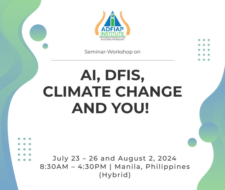 AI, DFIs, Climate Change and You!